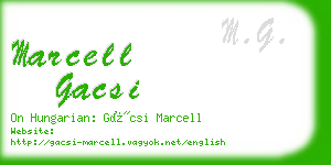 marcell gacsi business card